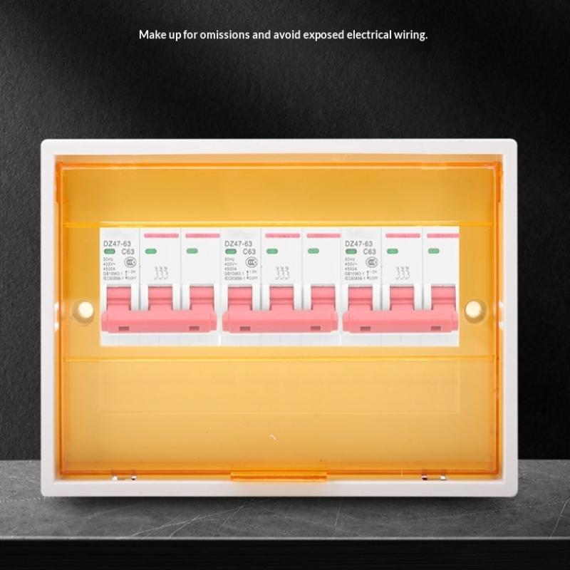 Pz30 Plastic Distribution Box Cover Transparent Protective Panel For Household Circuit Breaker Box