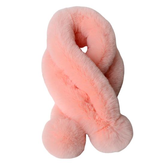 Утолщенный широкий плюшевый шарик благородный терможенский осенний шарф зимний сплошной искусственный мех