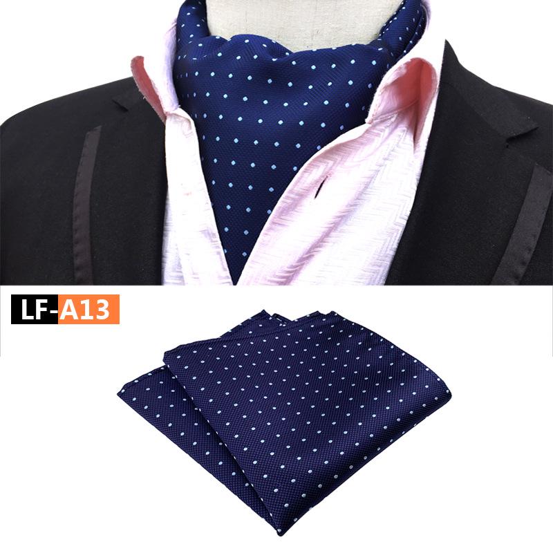 Men's Polyester Retro Tie, Scarf, and Pocket Square Set