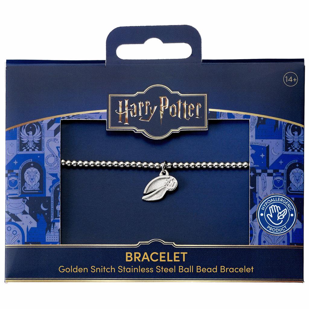 Harry Potter Stainless Steel Golden Snitch Ball Bead Bracelet