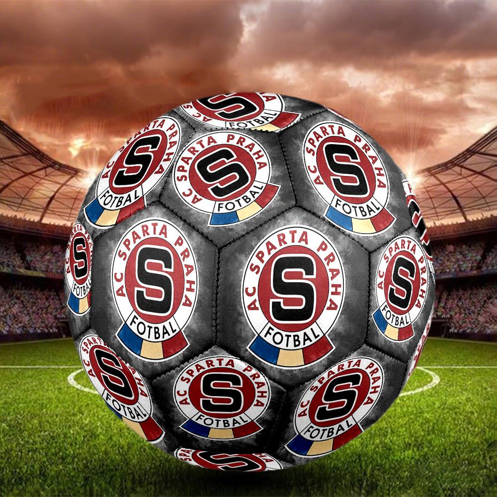 1 шт. Футбольный мяч для зала AC Sparta Praha, цветной, для всех возрастов, машинная строчка, ПВХ, готов к соревнованиям, прочный, с высоким отскоком HE3