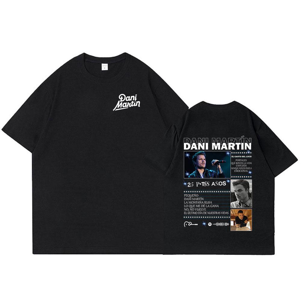 Dani Martin Album Tour Merch T Shirts Men Women Clothing Fashion Vintage Short Sleeve Tshirts Cotton Casual Loose Tshirt Tops