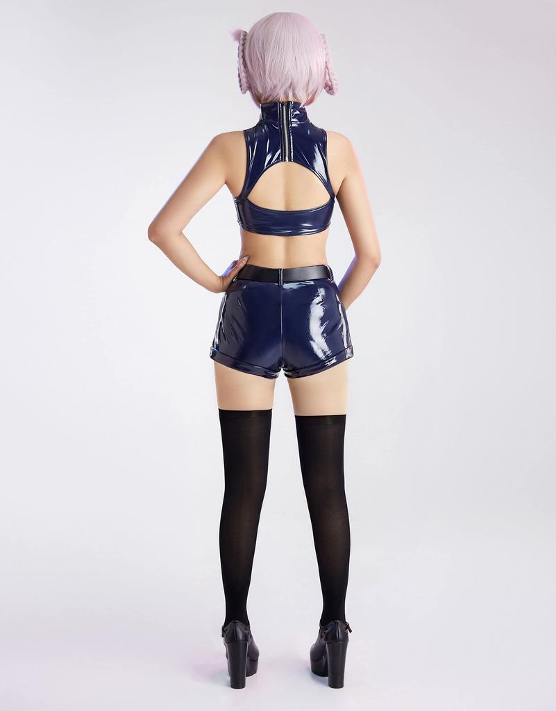 Женский аниме костюм вампира для косплея от Miccostumes, полный комплект, пальто, топ и брюки (XS)