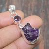 Lavish Amethyst Rough, Amethyst Gemstone 925 Sterling Silver Handmade Jewelry Pendant