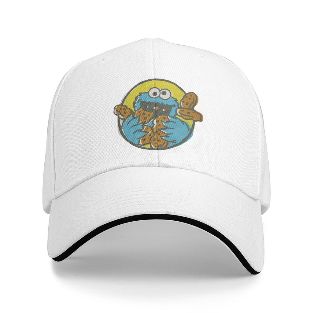 Cookie Monster Sesames Baseball Cap Popular Cartoon Sandwich Cap Unisex Adjustable Hats Cap Workouts