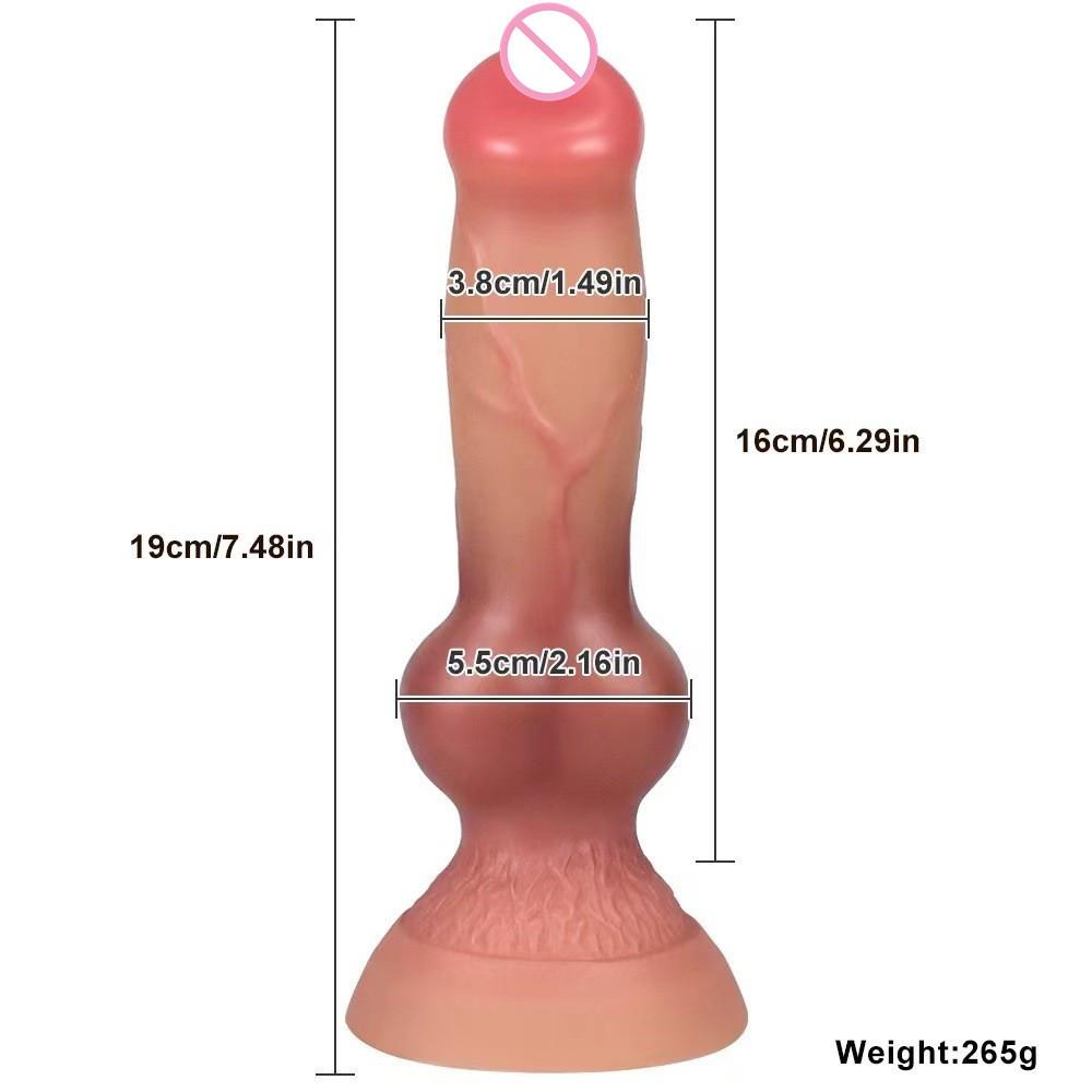 Новый большой член собаки дилдо пенис силиконовые дилдо женское устройство для мастурбации имитация животного пенис секс-продукт
