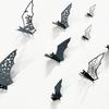 3D Hollow Out Bat Sticker 24PCS/Set Mixed Various Size Black Horror Bats DIY Decorations for Thrilling House Halloween Party ZYF