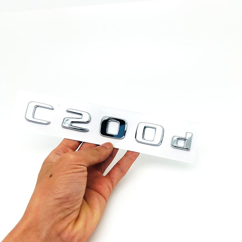 3D ABS Black C63 C43 C180 C220d C300 Logo Letters 4MATIC Badge Car Rear Star Sticker AMG Emblem For Mercedes Benz W205 C205 W206 VU6