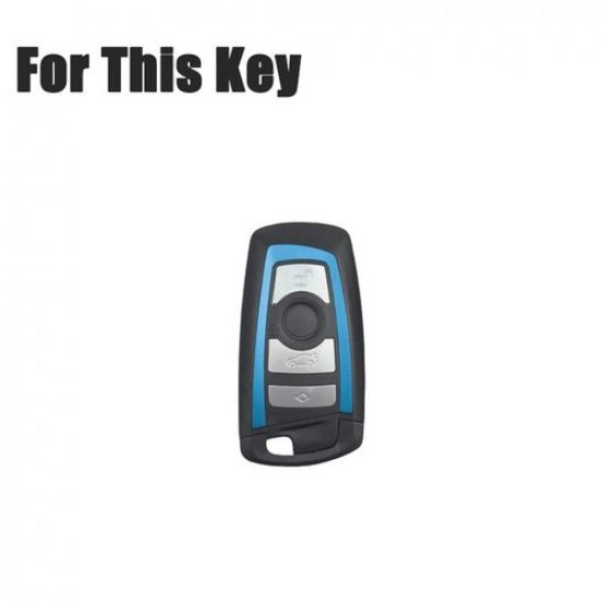 Genuine Leather Car Key Fob Case Cover For BMW 1 2 3 4 5 6 7 F10 F20 X4 X5 X6 X3