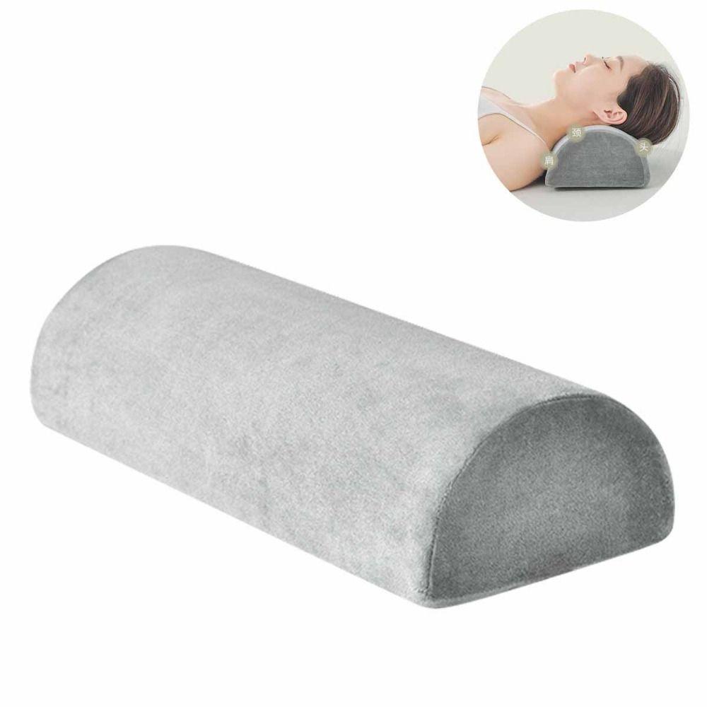 Half Cylinder Half Moon Bolster Pillow Removable Cover Semi-Roll Knee Pillow Home Use