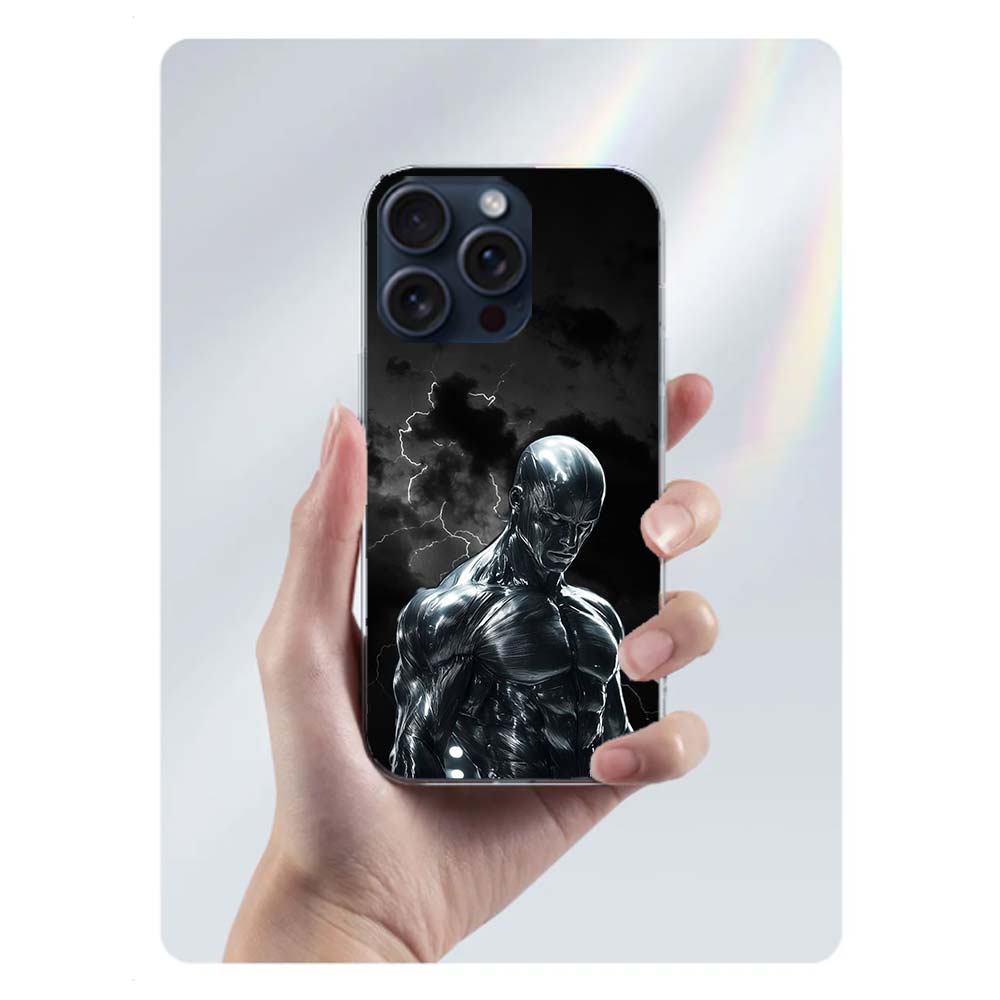 Silver Surfer Clear Phone Case For Iphone 17 Air 16 Pro Max 15 Pro 14 Plus 17E 16E 11 13 12 Mini Cover Cases Fundas Cell TPU Cap