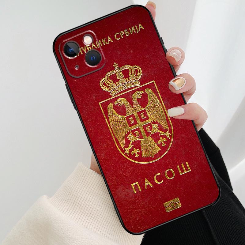 Флаг Сербии Сербский чехол для телефона Для iPhone 17 Pro Max 16 15 14 11 12 13 Pro Max mini 15 16 Plus 16e 17 Air Cover