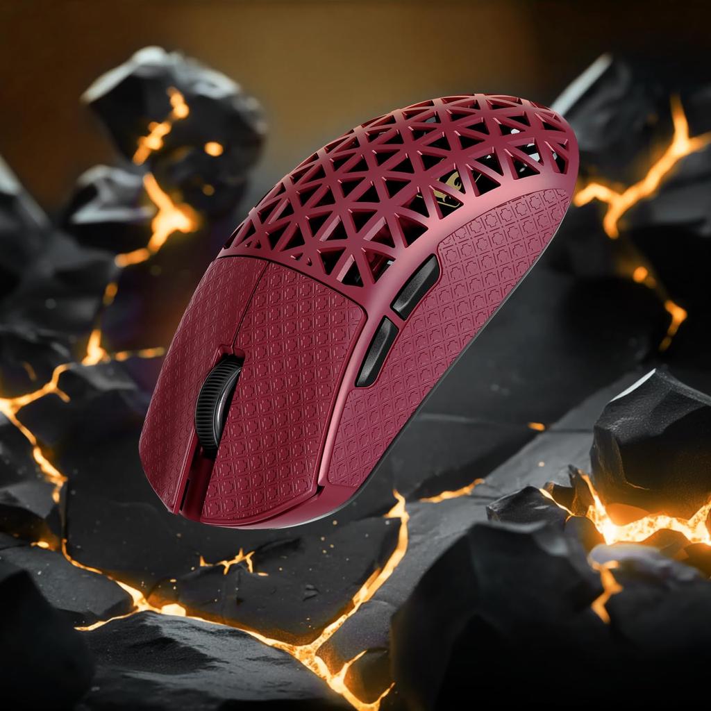 MAMBASNAKE M5 ULTRA 8000Hz Gaming Mouse PAW3950MAX Nordic52842 Carbon Fiber Wireless Red