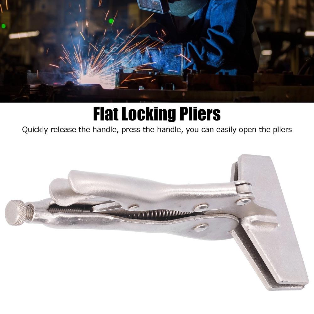Steel Flat Locking Pliers Adjustable Opening Locking Sheet Metal Clamps Welding Parts