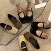 Soft-soled Flat-soled Mary Jane Shoes 2025 Spring New Retro Square Head Shallow Mouth Single Shoes with Skirt Evening Shoes