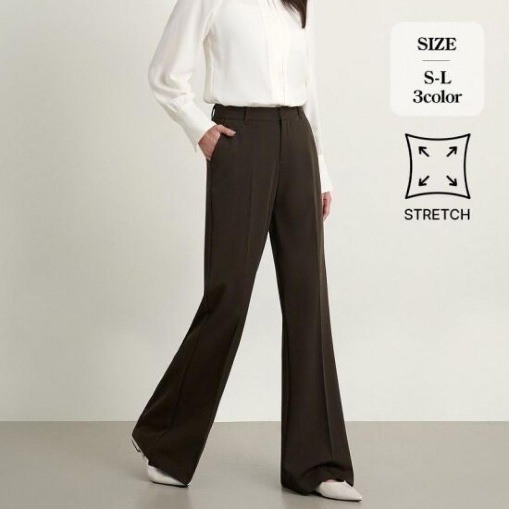 Forest Fit Women Semi Wide Bootcut Spandex Basic Slacks