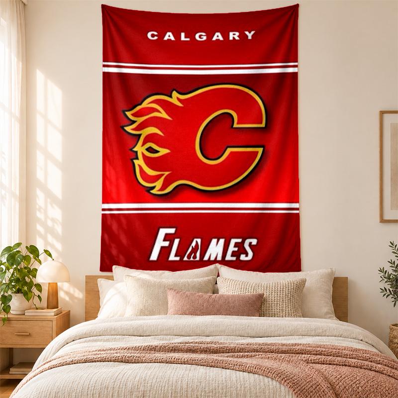 Calgary Flames Tapestry highquality for decorating living room bedroom dorm walls ideal as bedroom wallart orholiday gift