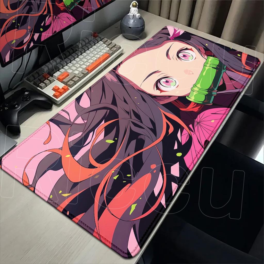 Новый Kawaii Девушка Незуко Камадо Коврик для мыши Ноутбук Аниме HD Печать Игровая Клавиатура Ковер Убийца Демонов Коврик для мыши ПК Милый Игровой Настольный Коврик