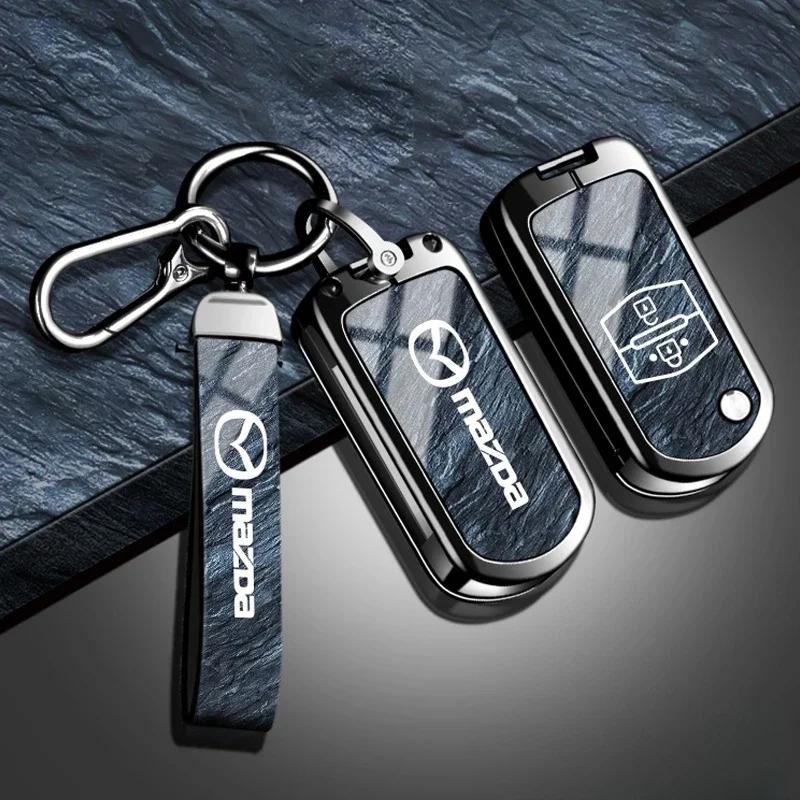 Leather car key cover key case for Mazda 2 3 6 CX3 CX5 CX8 CX30 CX-5 CX-30 CX-8 CX-3 CX4 MX-5 BT50 BT-50 Atenza Axela Shell Bag g3