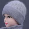 Hat Women's Winter Warmth and Thick Velvet Old Lady Rabbit Woolen Hat Mother Hat