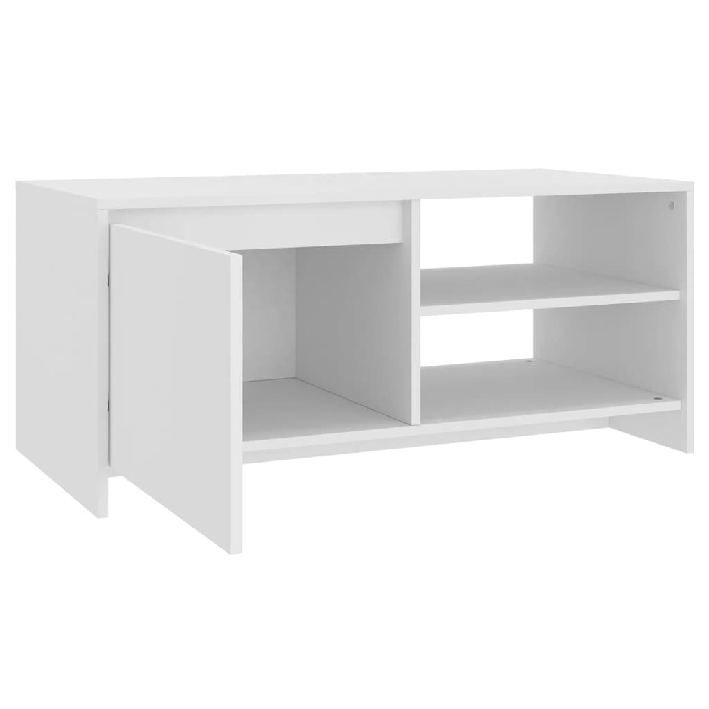 Coffee Table White 102 x 50 x 45 cm Particleboard