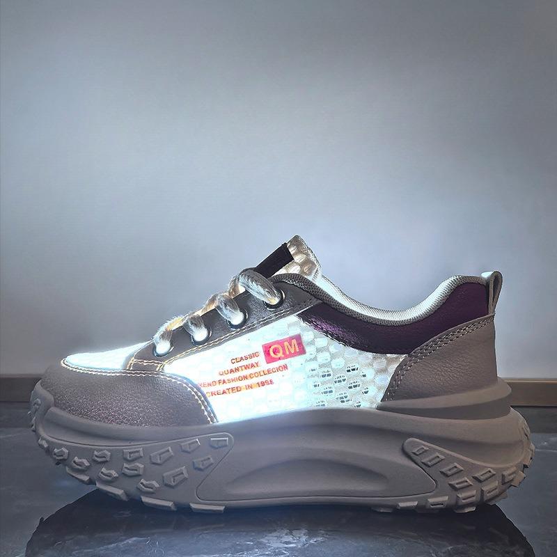 Новые кроссовки для студентов, спортивные, на толстой подошве, увеличивающие рост, повседневные и дышащие