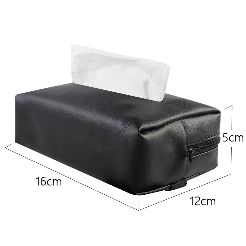 BODCA1 PU Leather Car Tissue Box Facial Tissue Storage Bag For Chevrolet Bolt Spark Tahoe Z71 Aveo Impala Lacetti Malibu Sail SS Cruze