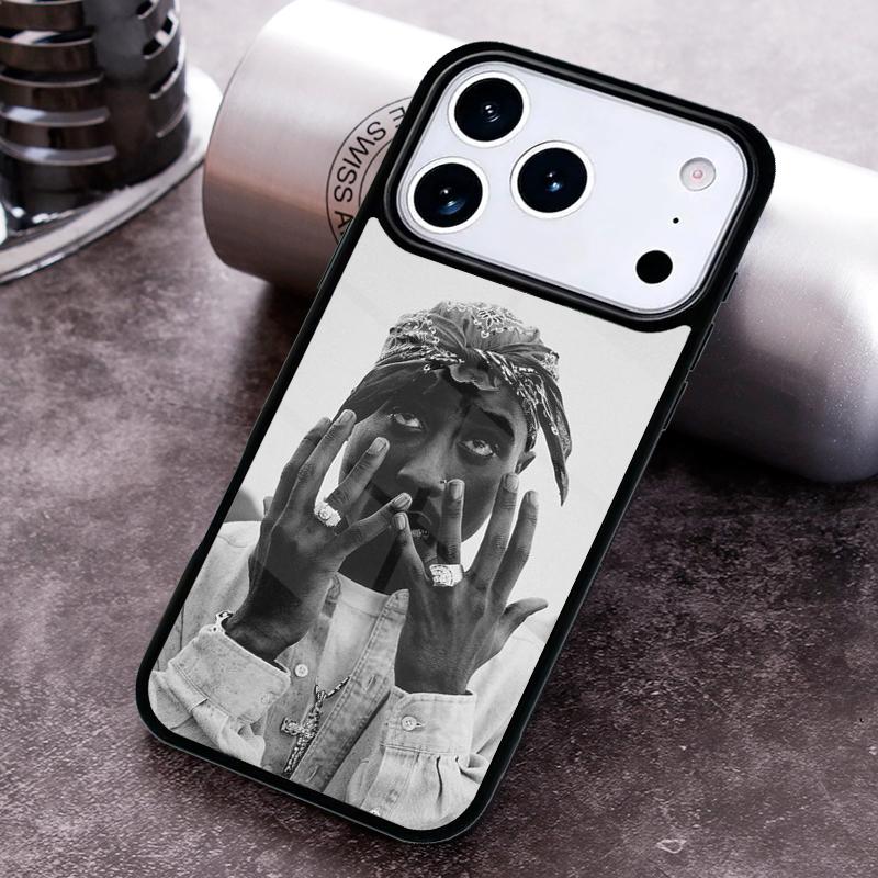 Чехол для телефона с изображением рэпера 2pac, певца Tupac для iPhone 17 16 15 Pro Max Air 14 13 12 11 Plus, противоударный чехол Capa