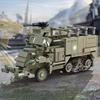 Military WW2 Armored Car Truck Vehicle Fighter Building Blocks Bricks Model Toys Birthday Christmas Gift for Kids Childrens Boys