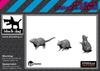 Black Dog Rat 3D printer resin parts HAU3D16014 1/16 (3 pieces) (Military)
