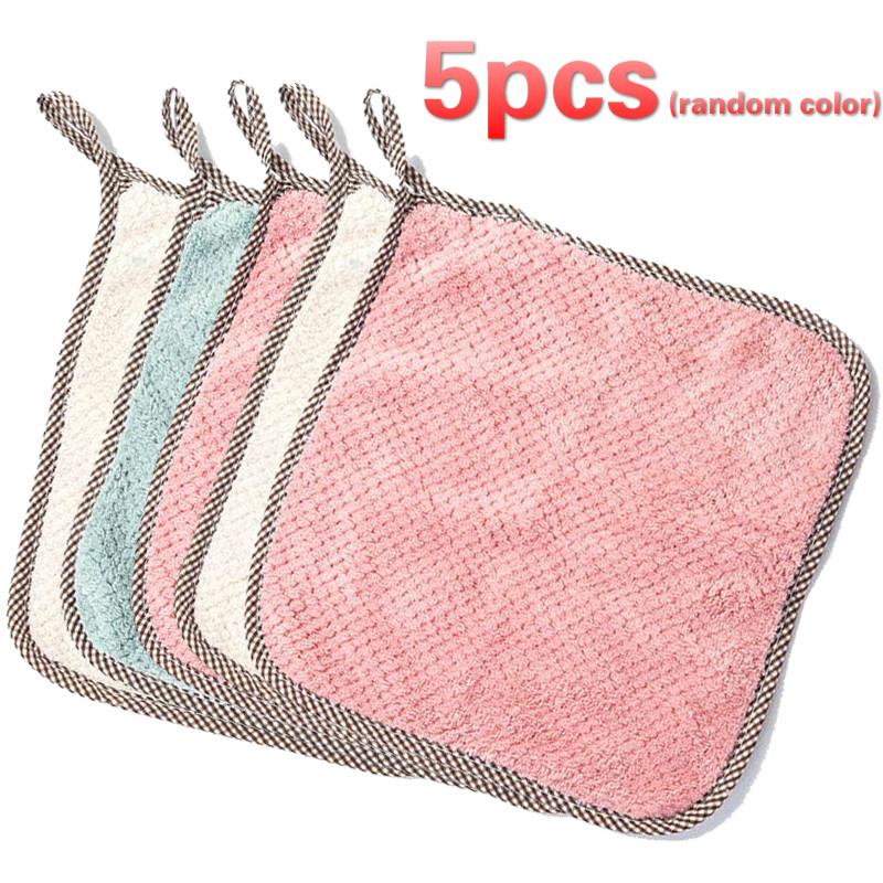 Домашняя чистая тряпка для мытья посуды Полотенце Водопоглощающие салфетки Обеззараживающее кухонное полотенце Кухонное полотенце