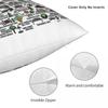 Cincinnati Ohio Map Square Pillowcase Polyester Linen Velvet Printed Zip Decorative Throw Pillow Case Sofa Cushion Case