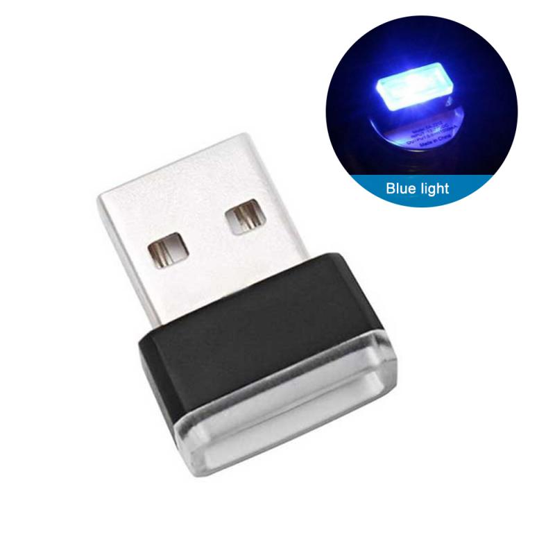 Автомобильный мини USB светодиодный окружающий свет декоративные атмосферные лампы для внутренней среды авто ПК компьютер портативный свет Plug Play