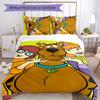 Scooby Doo 3pcs Bedding Set Duvet Cover Closure Includes 1 Duvet Cover & 2 Pillowcases for All Seasons Bedroom Home Dorm Decor
