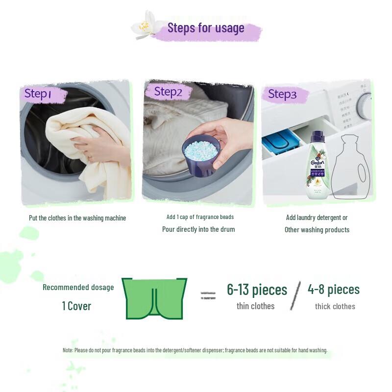 Jinfang Laundry Fragrance Beads & Fabric Softener Set