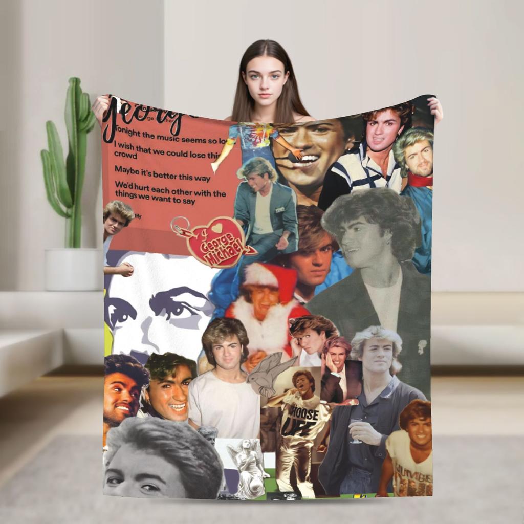 George Michael Singer Legend Flannel Fashion Blankets Music Album Awesome Throw Fashion Blanket for Quilt 200x150cm Warm