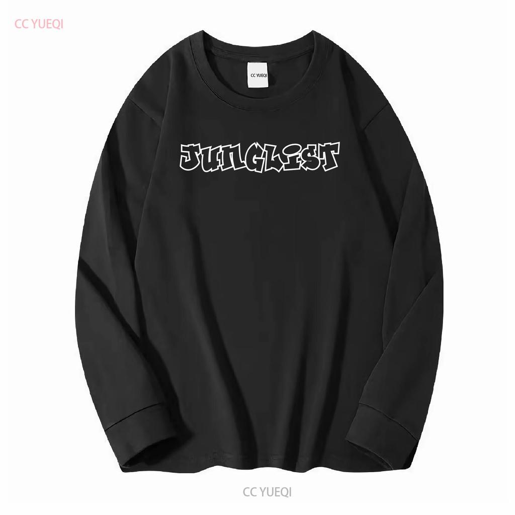Premium Quality JUNGLIST T SHIRT D B drum and bass jungle music long or short sleeves vintage Washed Soft designer clothes