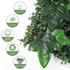 Artificial Plant Wall Panels 50x50 Cm Greenery Grass Wall Backdrop Decoration Faux Ivy Leaves Outdoor Privacy Fence Covering