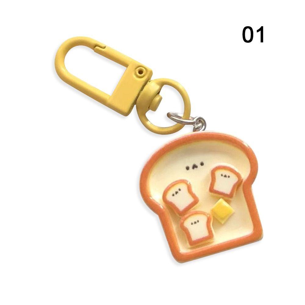 1 шт. Забавная имитация еды, игровая сумка, брелок, шнурок, кольцо для ключей, украшение, кавайный кулон для ключей для девочек