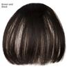 False Synthetic Air Bangs Hair Clip Extension Synthetic Fringe Natural Hairpiece for Women Girls Clip Bang Wigs Black Brown