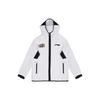 Li Ning CBA Series Liaoning Team Outdoor Casual Sports Jacket Zop-Up Hooded Long Sleeve Jacket Men Jacket White AWDTD47-2