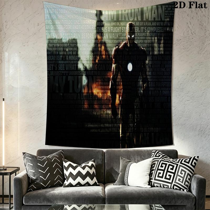 Iron Man Bedroom Decor Tapestry Wallmounted Background Cloth Wall Covering Decoration Atmospheric Background Cloth Background Wall Hanging Cloth