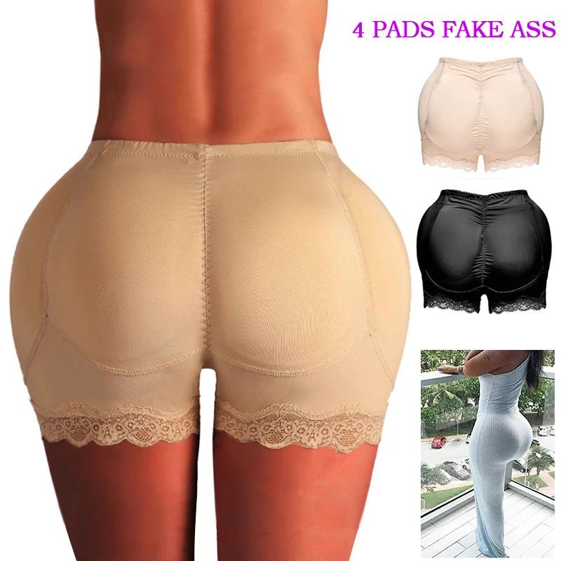 Butt Lifter Shorts Hip Pads Enhancer Fake Ass Body Shaper Women Buttocks Panties Padded Boxer Shapewear Booty Lift Plus Size