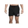 Nike Letter Logo Lace-Up Casual Swim Trunks Men Swimwear Black DQ6872-010