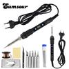 80W 220V/110V LCD Digital Display Temperature Adjustable Electric Soldering Iron Tip Tin Repair Tool
