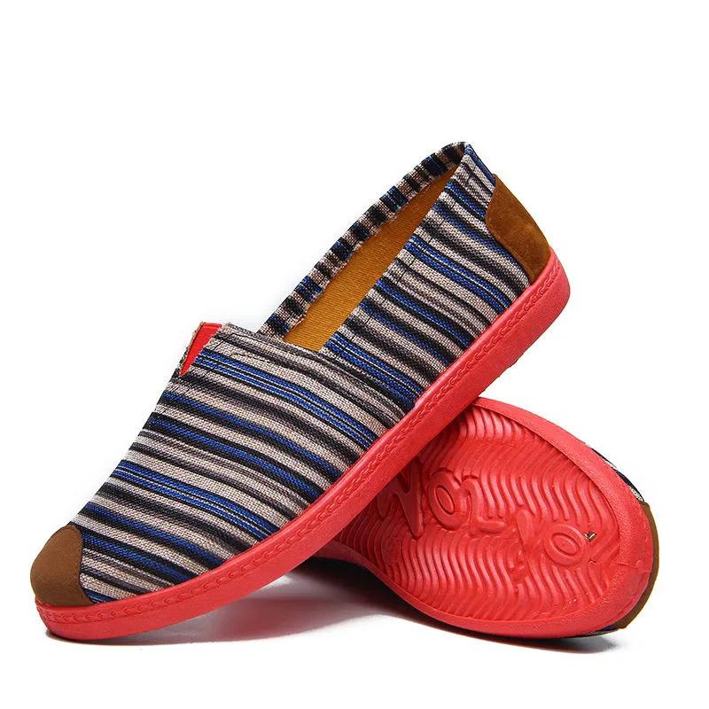 Женские парусиновые туфли Old Beijing Cloth Shoes Slip on Flat Shoes Soft All-match Casual Sneakers Work Shoes Lightweight