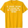 Terrified Of Boobs Funny Adult Joke Graphic Mens Cotton TShirt Casual Short Sleeve Tee