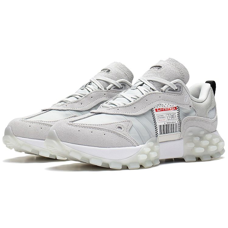 Li-Ning Overload Trendy Sports Casual Shoes Women Sneakers Light-Grey AZGS082-2