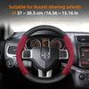 Suitable for Dodge Suede Matte Carbon Fiber Texture Steering Wheel Cover Suitable for Chenger Journey Charger Caliber Durango  1500 Grand Caravan WW7