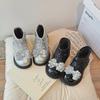 2024 Autumn Winter Crystal Princess Boots for Girls: Korean Style, Medium/Large Sizes, Baby Girls Single Boots